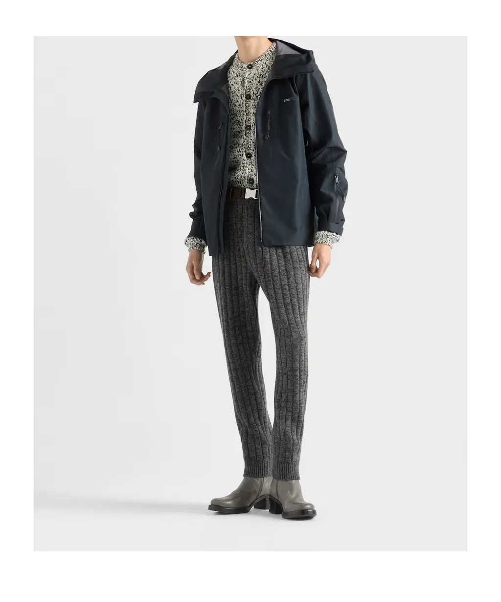 Prada Zip-Up Hooded Jacket