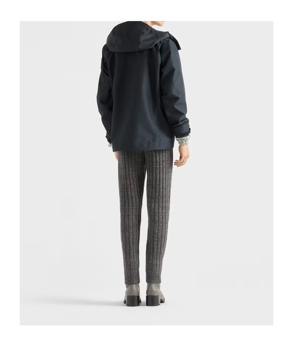 Prada Zip-Up Hooded Jacket