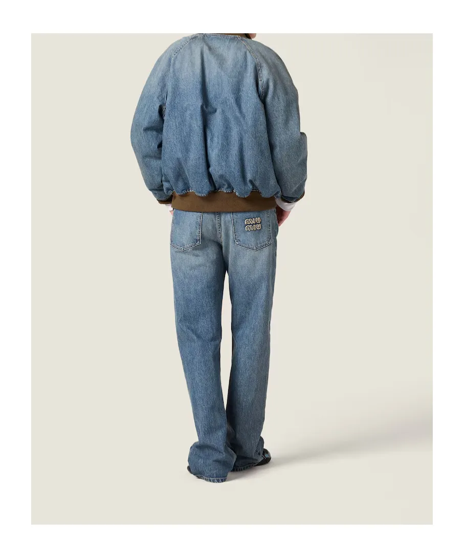 Miu Miu Wide Leg Denim Jeans