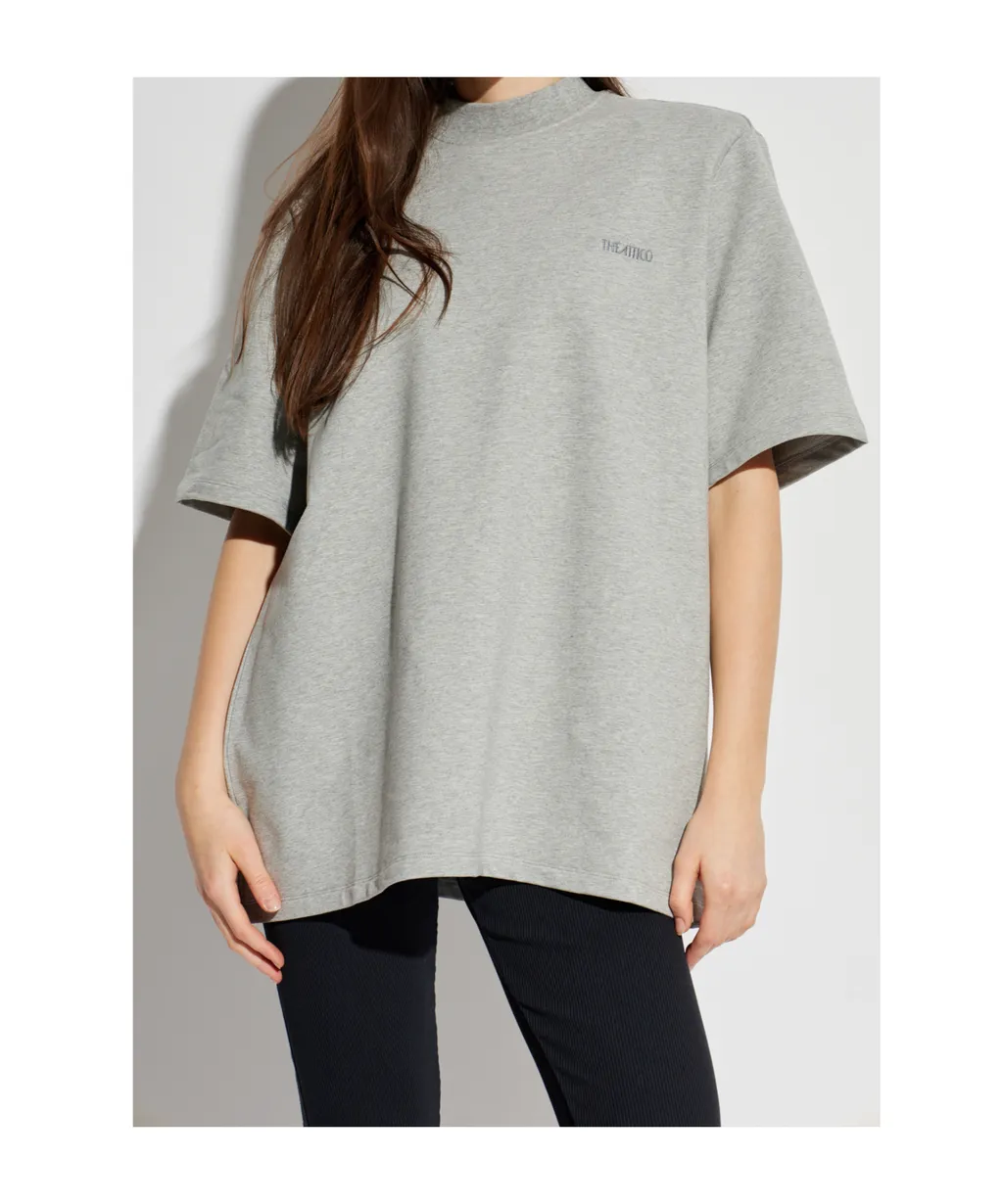 The Attico Logo Embroidered Oversized T-Shirt