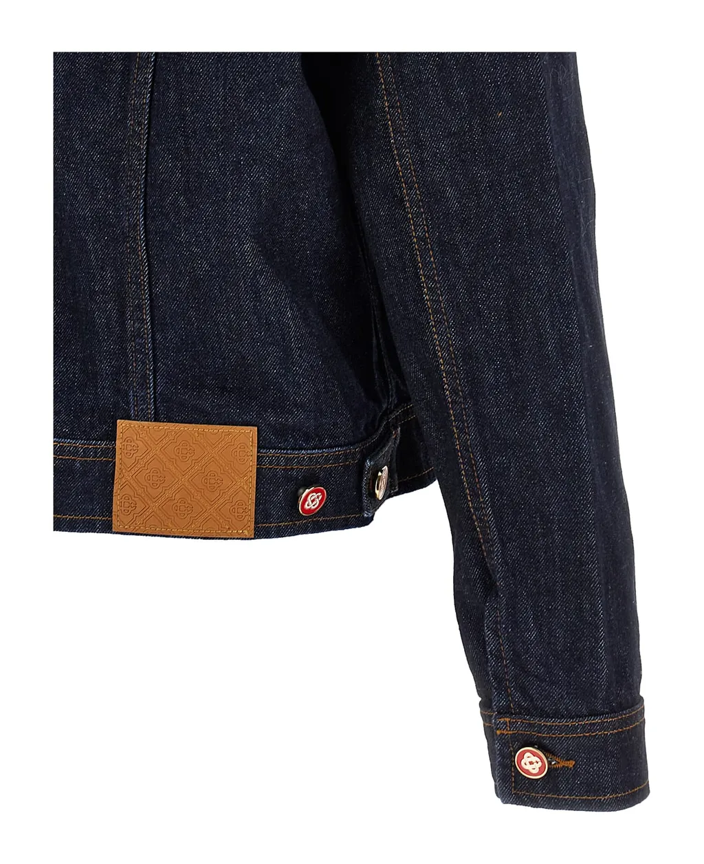 Embroidered Logo Denim Jacket