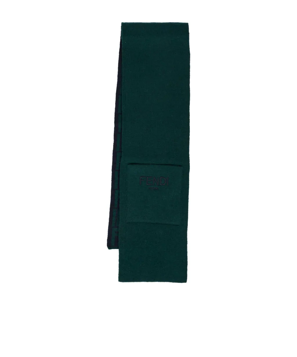Logo-Embroidered Scarf