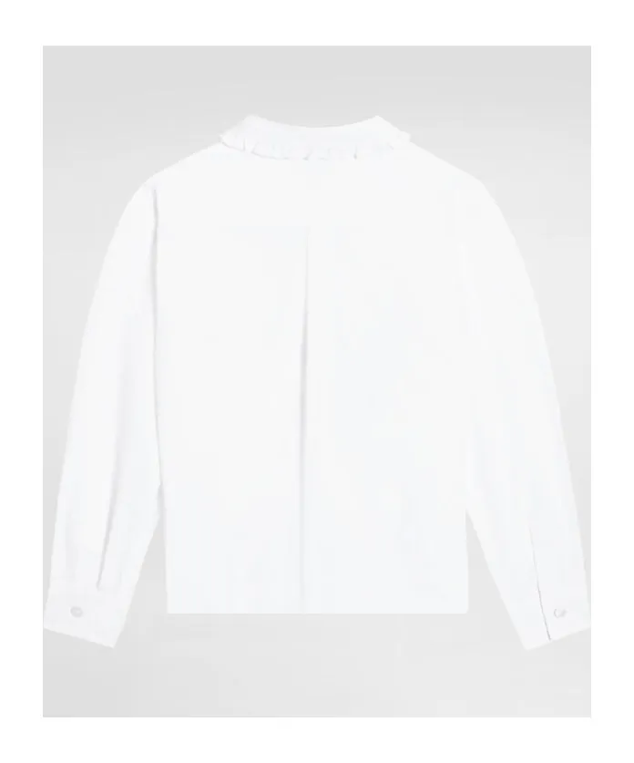 Ruffled-Collar Shirt