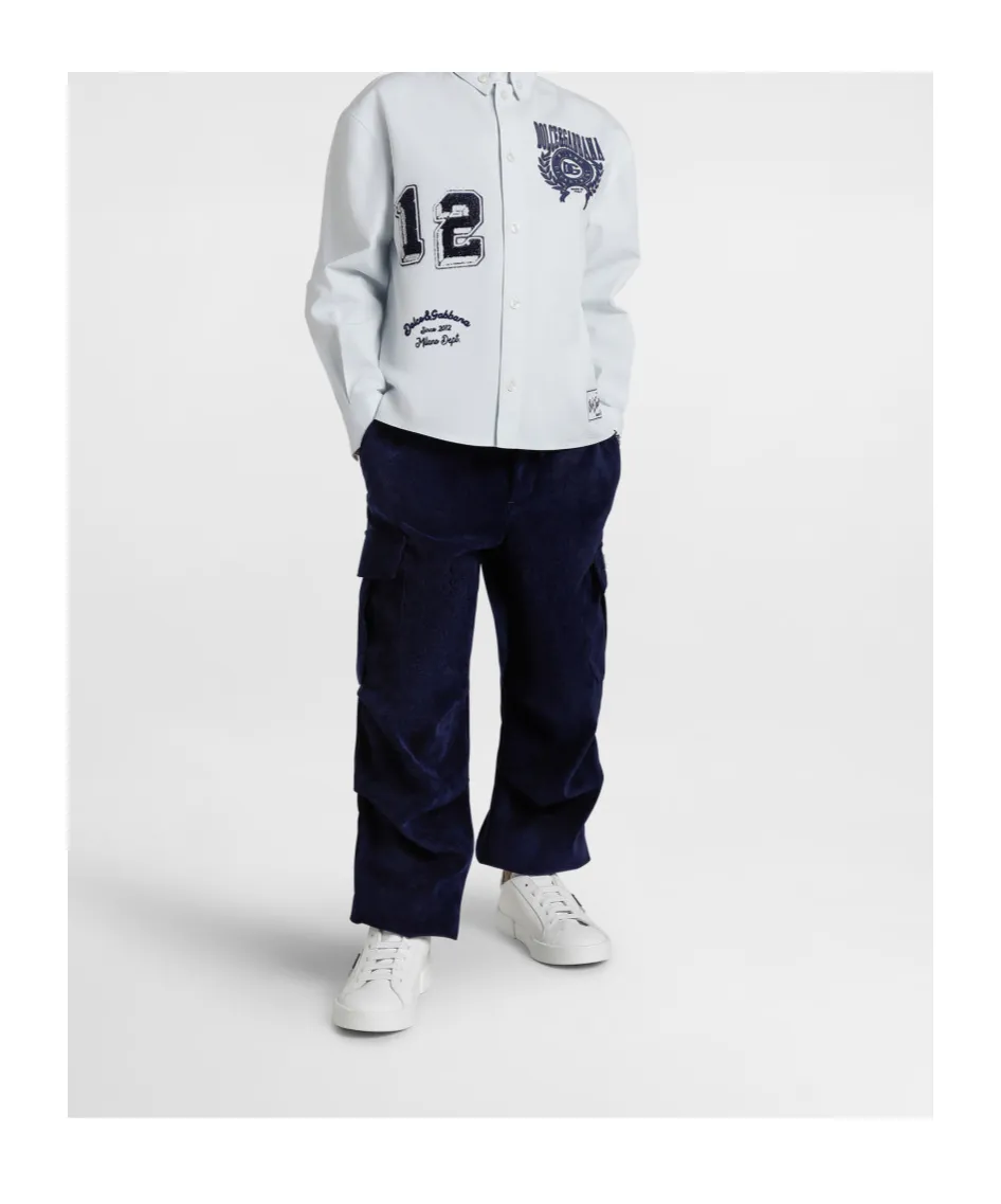 Embroidered-Number Shirt