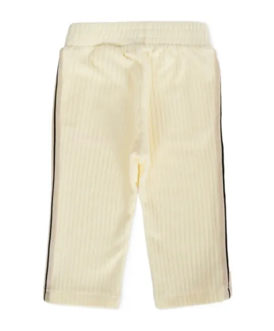 Ribbed-Panel Side-Stripe Trousers