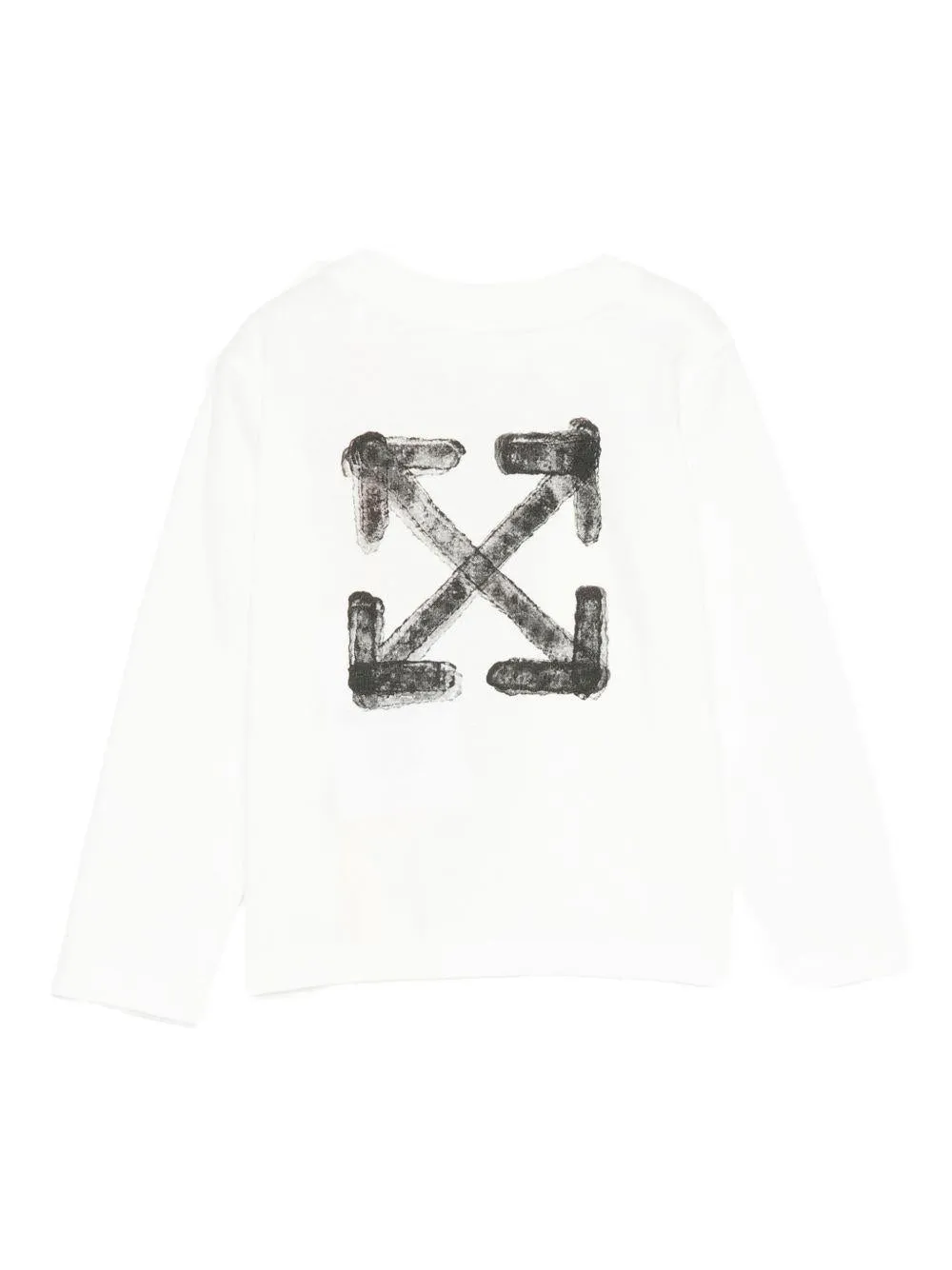 Off-White Kids Logo Printed Crewneck T-Shirt