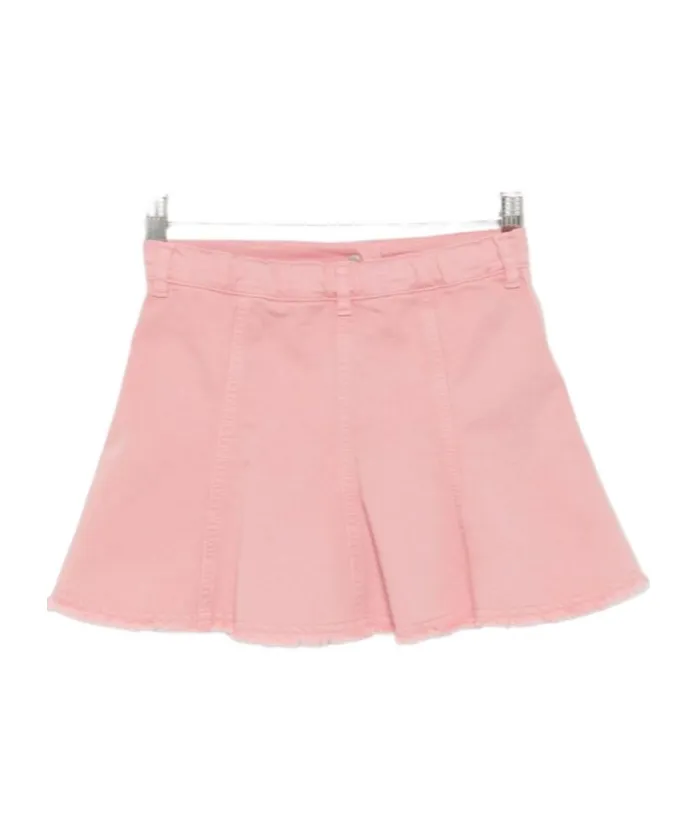 Frayed-Hem Skirt