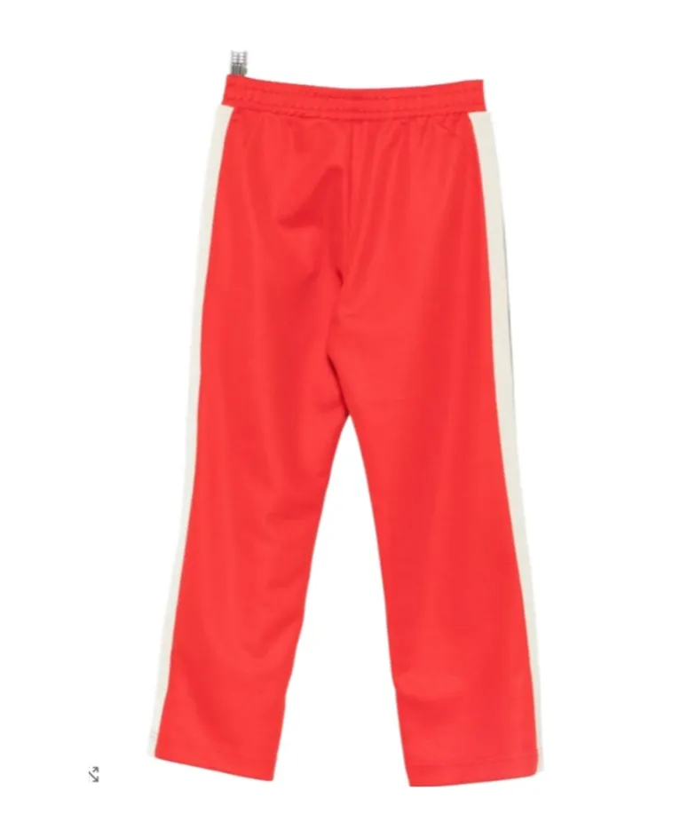 Palm Angels Kids Logo Printed Jersey Sweat Pants