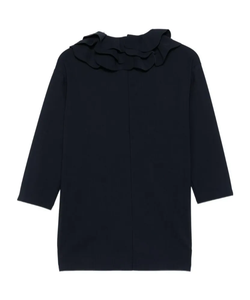 Il Gufo Layered Ruffled Straight Hem Dress