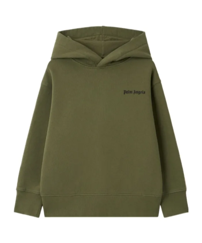 Palm Angels Kids Logo Print Hoodie