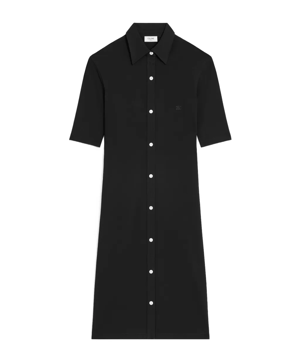 Shirt Dress In Viscose Jersey