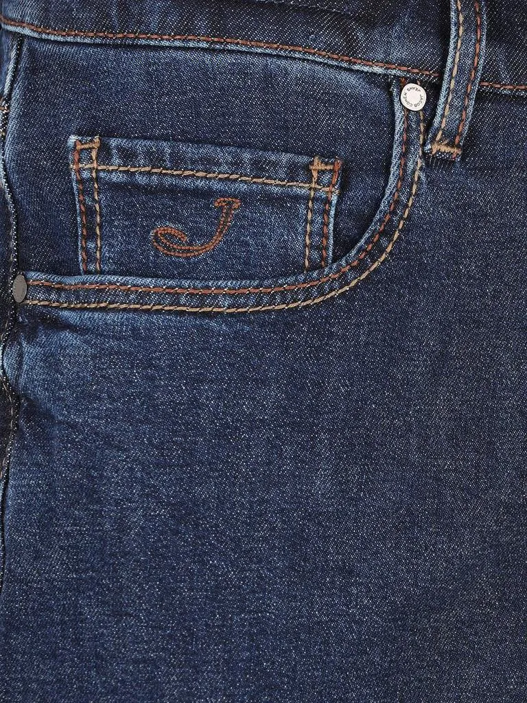 Jacob Cohen Logo Patch Straight Leg Jeans