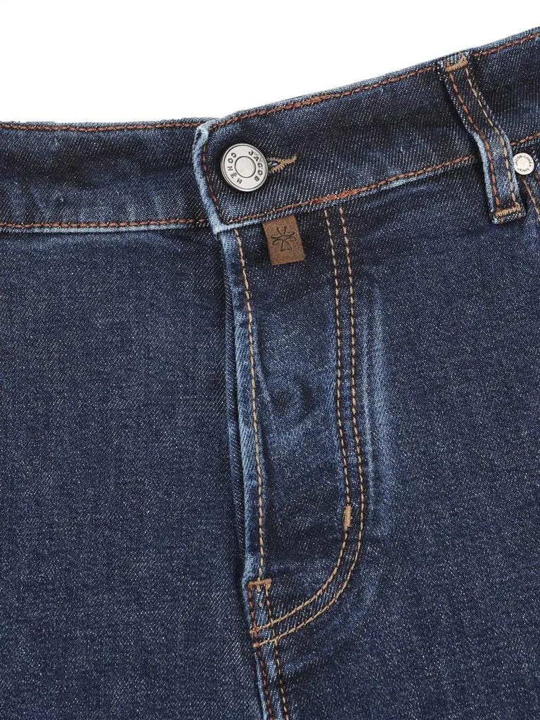 Jacob Cohen Logo Patch Straight Leg Jeans
