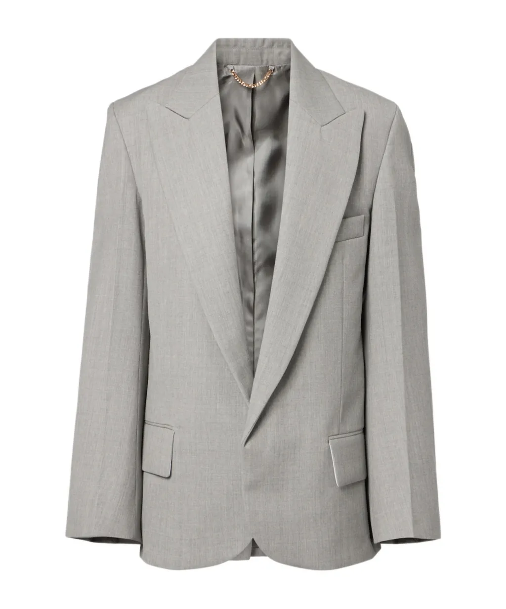 Single-Breasted Virgin Wool Blazer
