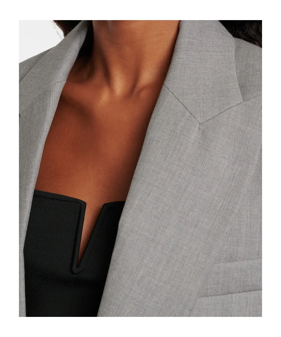 Single-Breasted Virgin Wool Blazer