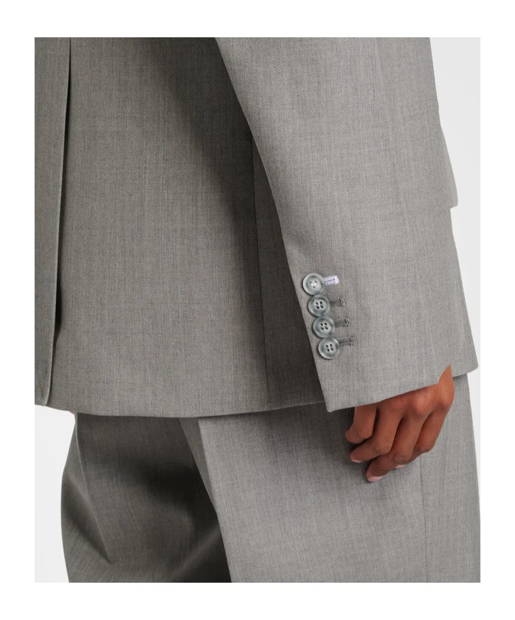 Single-Breasted Virgin Wool Blazer
