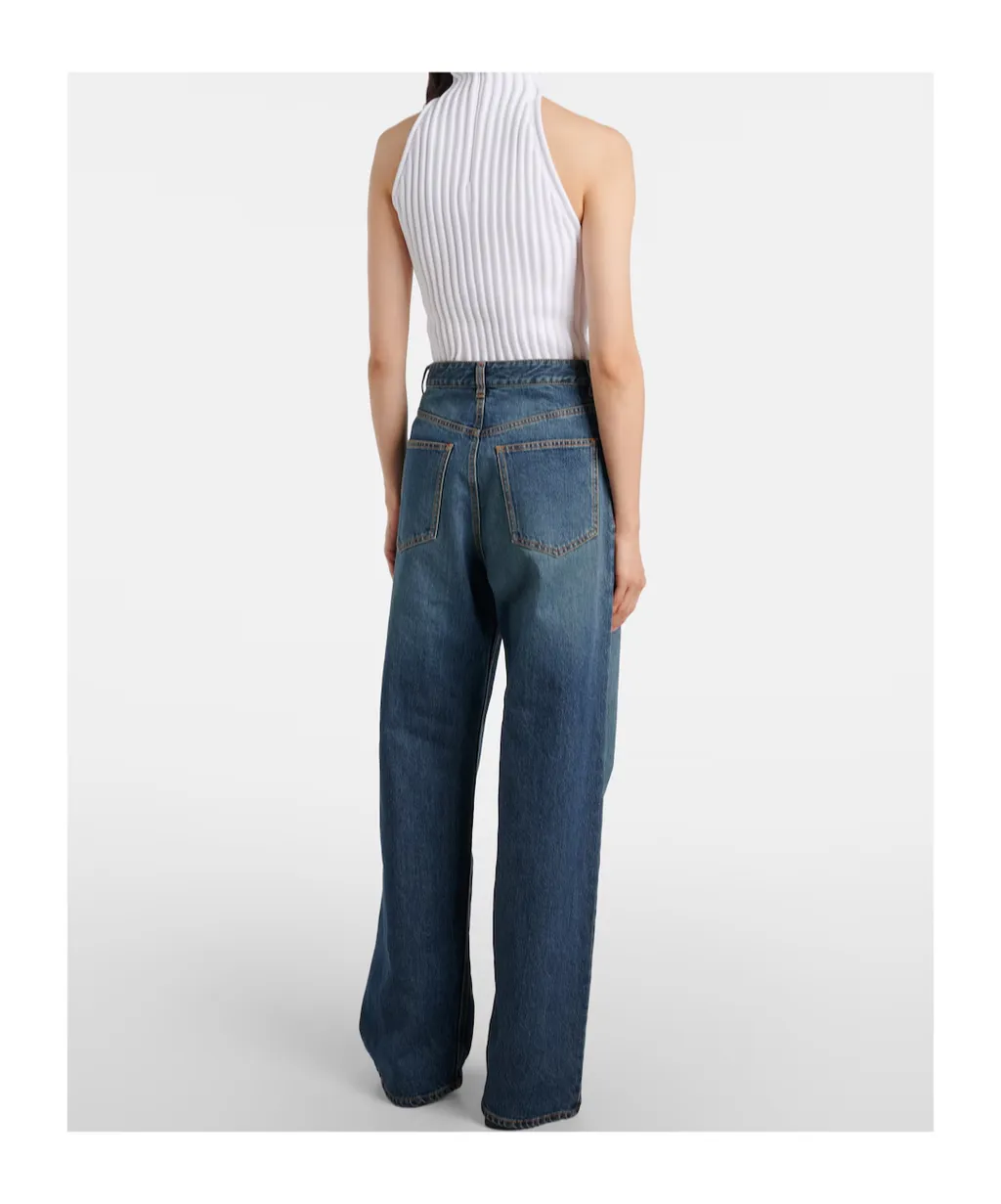 Low-Rise Straight Jeans