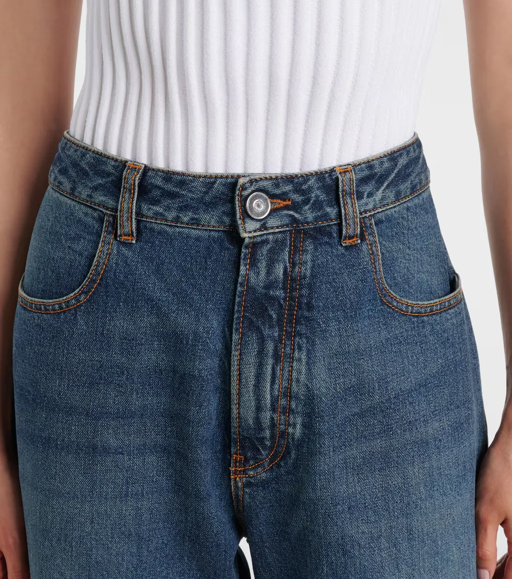 Low-Rise Straight Jeans