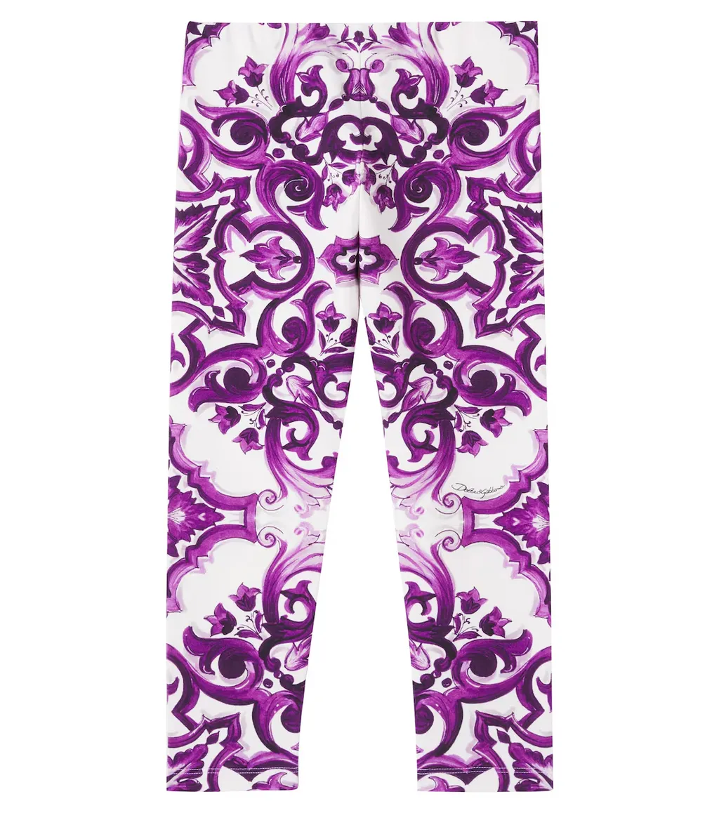Majolica Cotton-Blend Leggings
