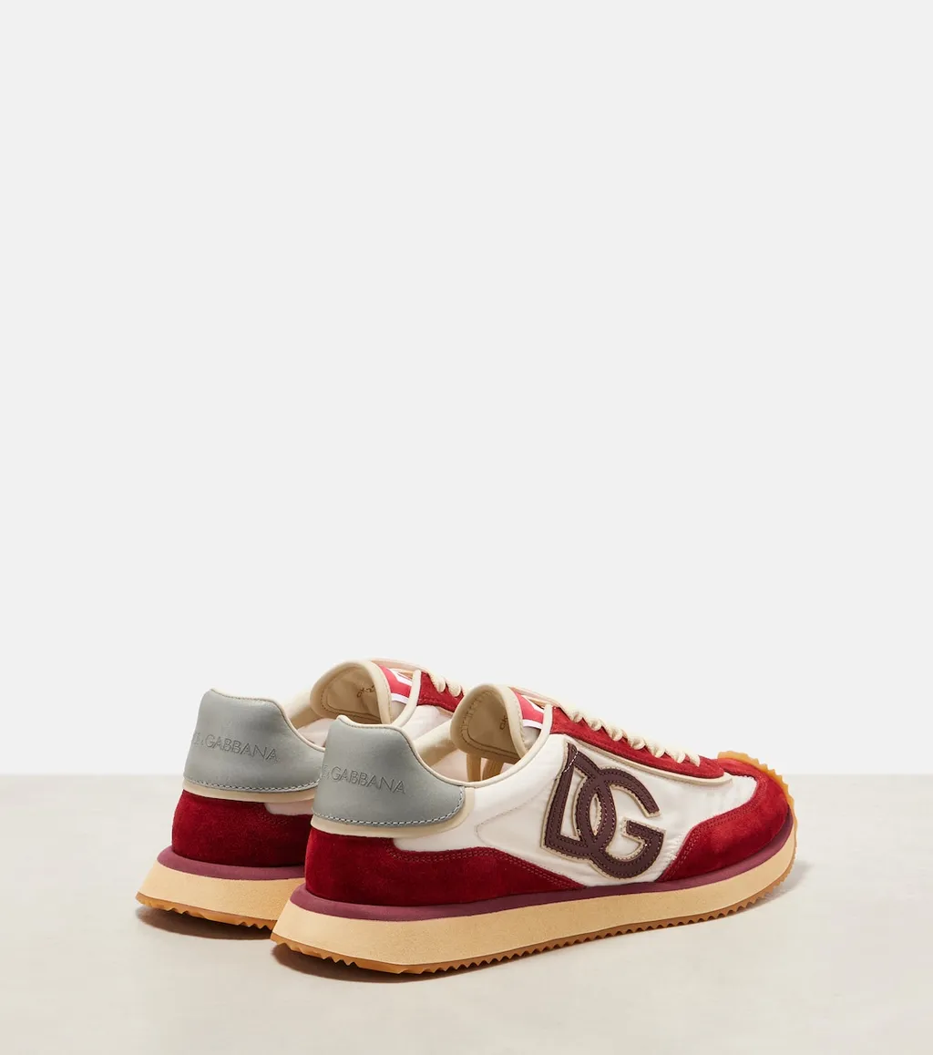 Dg Cushion Suede-Trimmed Sneakers