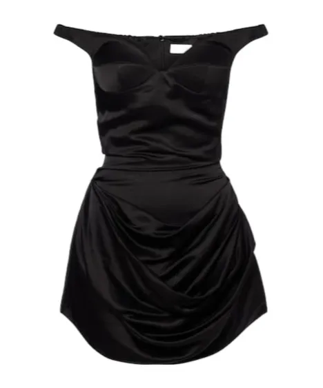 Pleated Strapless Dress