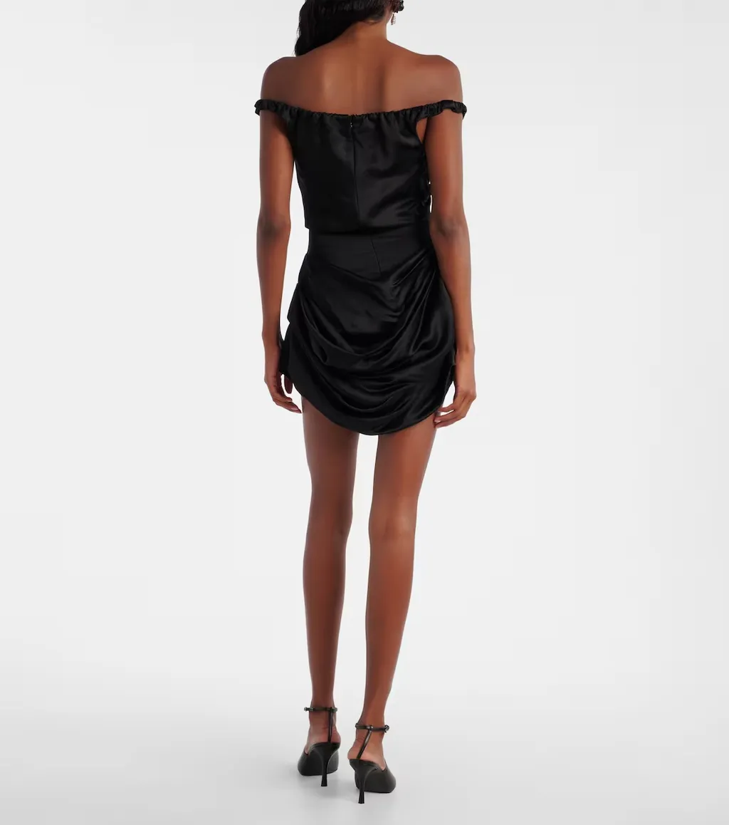 Pleated Strapless Dress