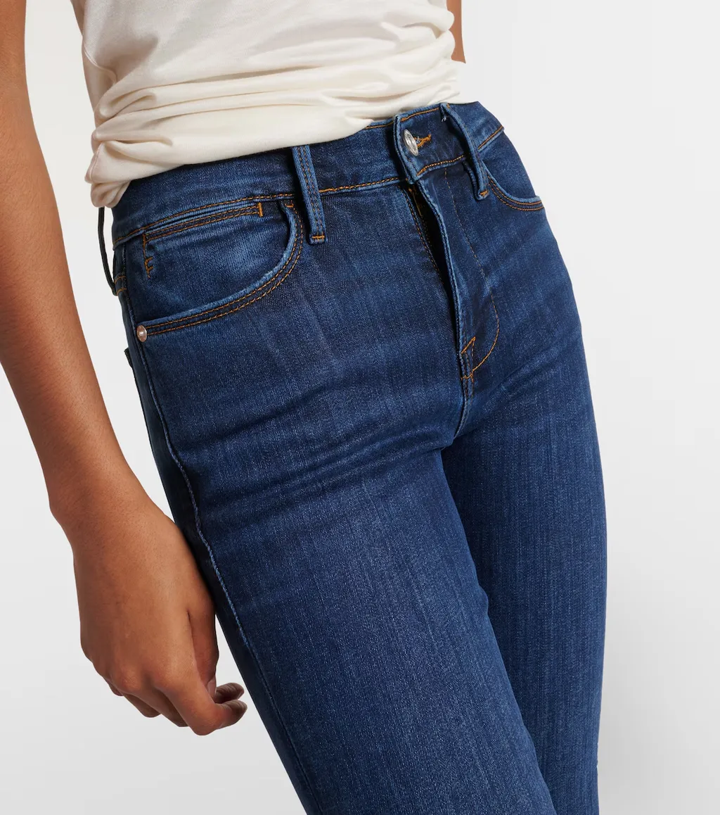 High-Waisted Flared Jeans