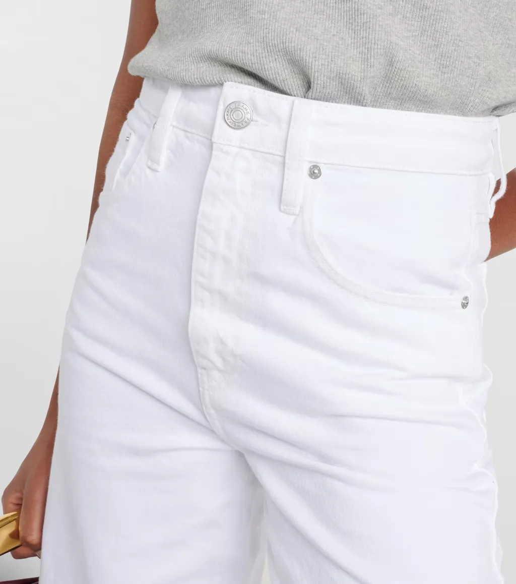 High-Rise Barrel-Leg Jeans