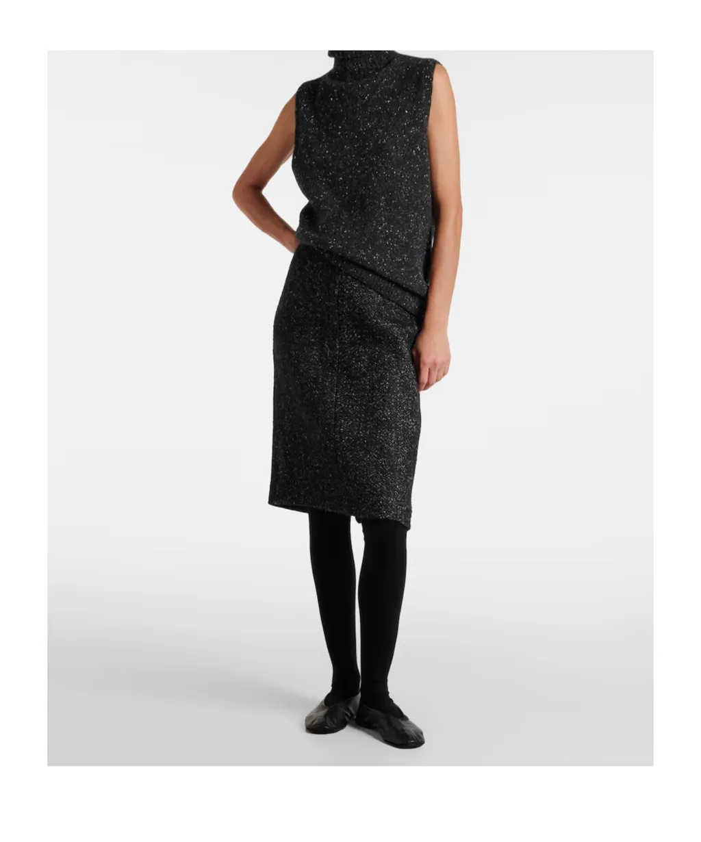 Malva Wool Midi Skirt
