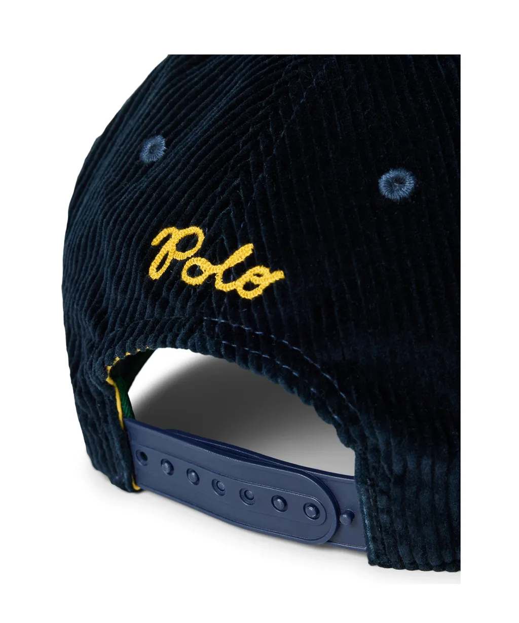 Embroidered Corduroy Cap