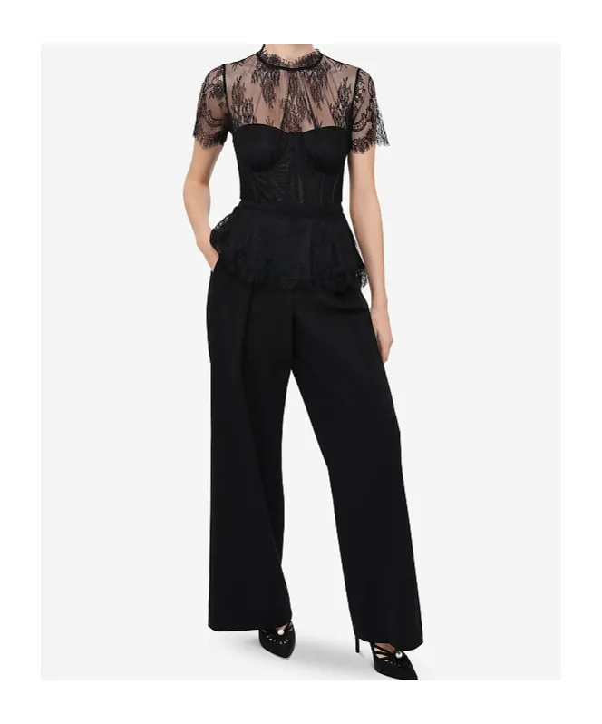 Lace-Embellished Corset Top