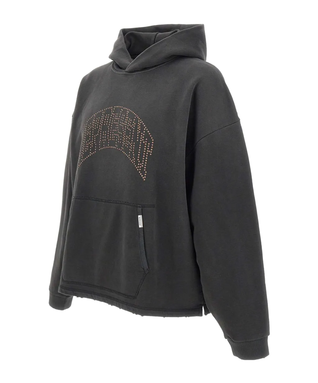 Represent Studded Logo Hooded Sweater