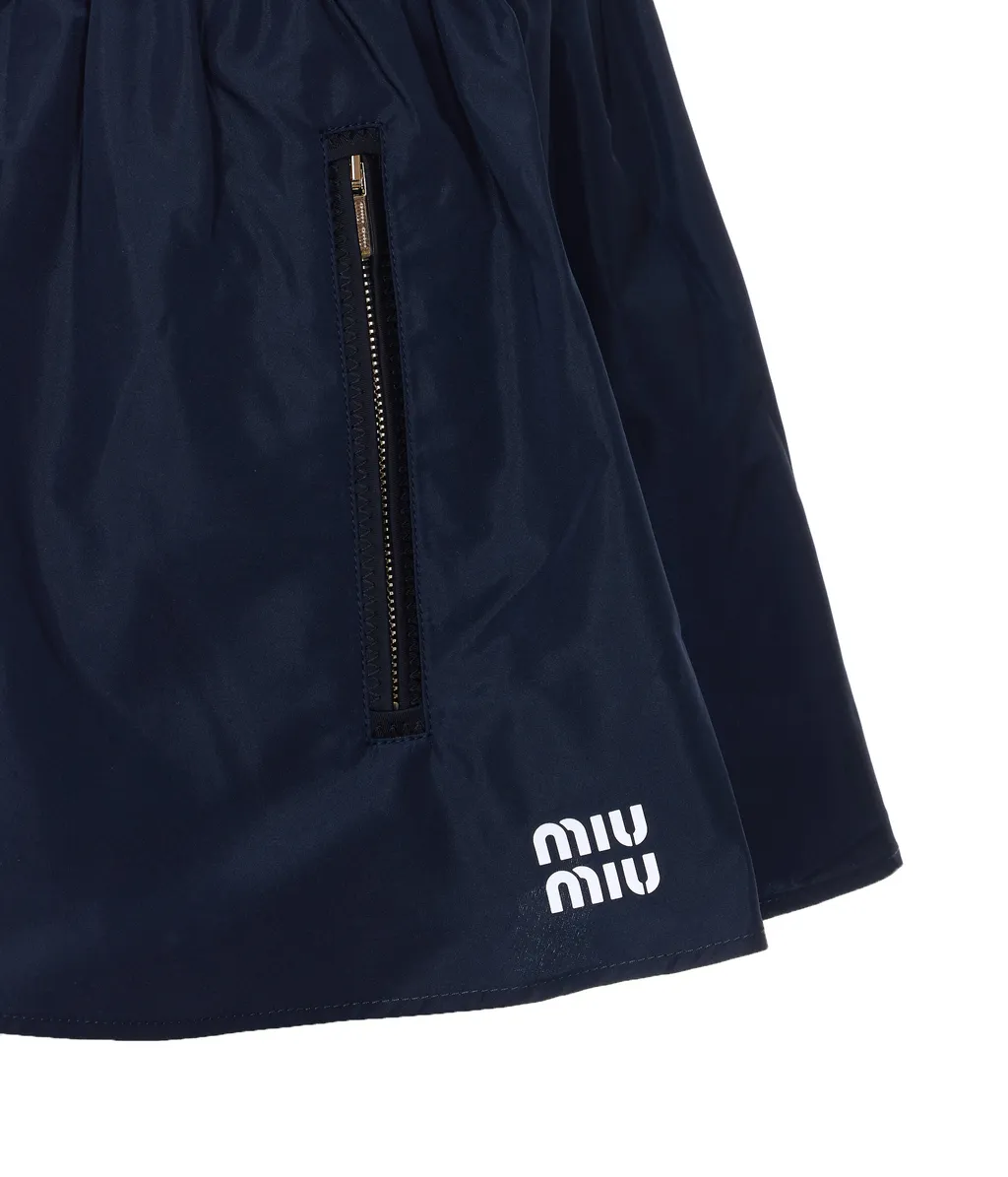 Miu Miu Elasticated Waistband Mini Skirt