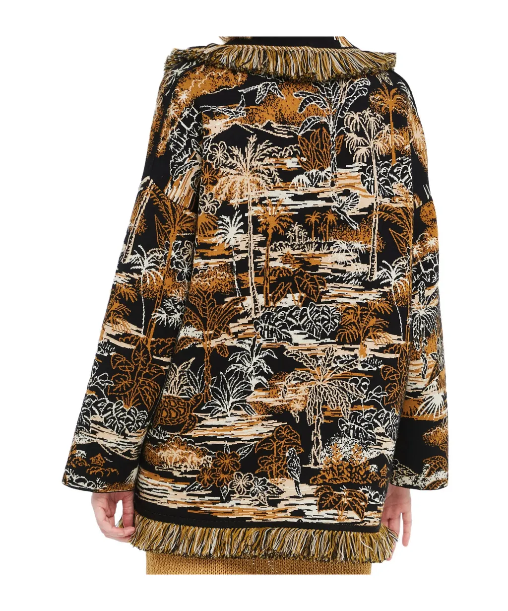 Lost In The Blue Fringed Cardigan