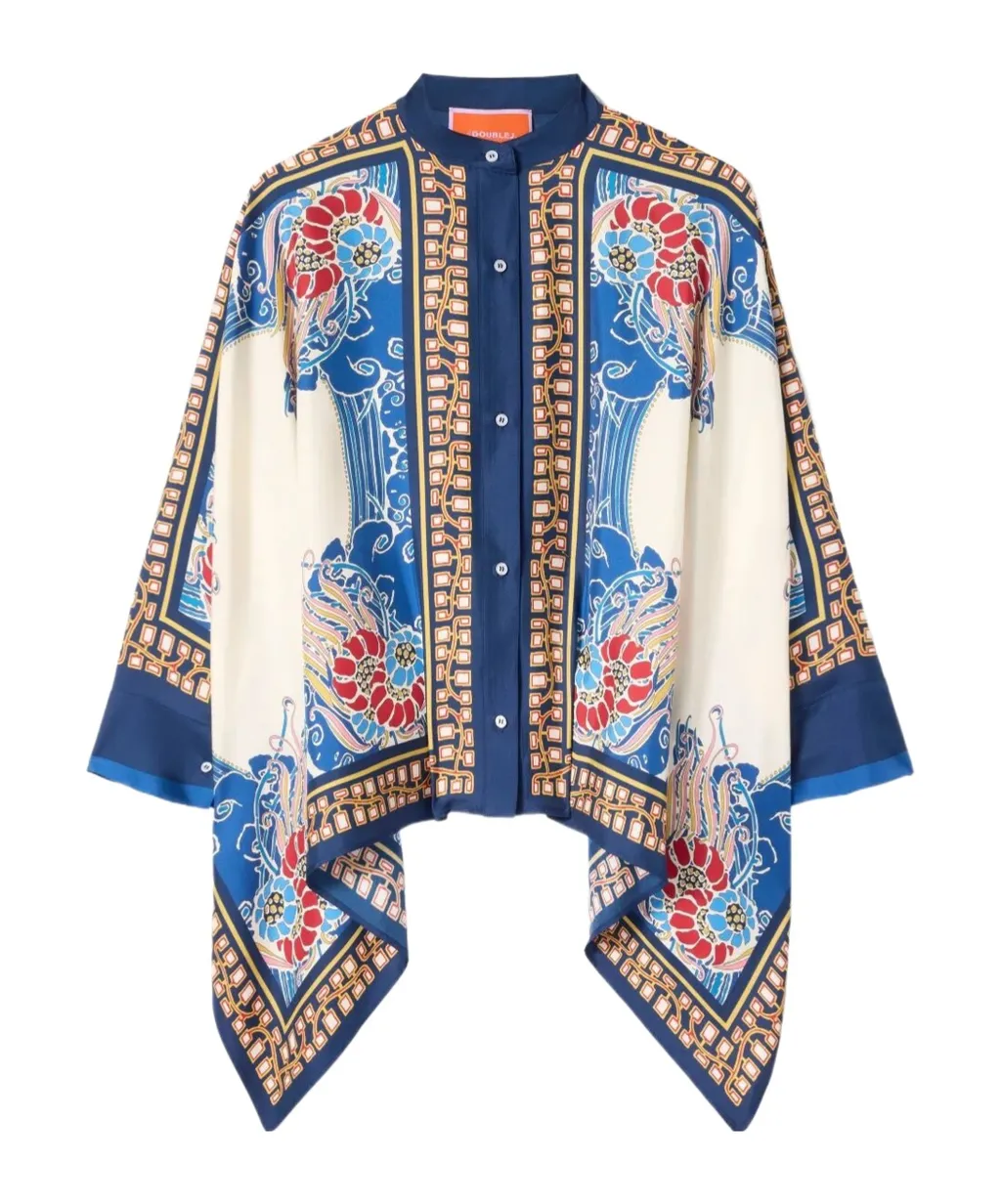 La Doublej Foulard Oversized Shirt