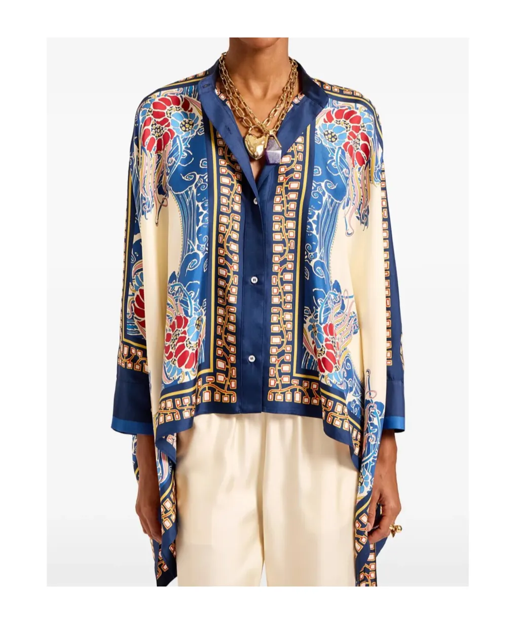 La Doublej Foulard Oversized Shirt