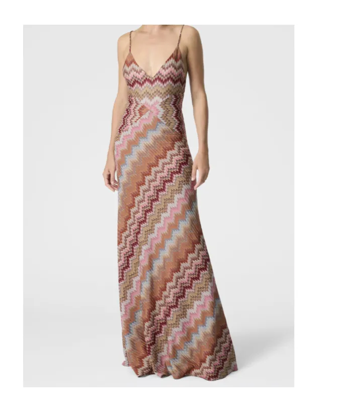 Missoni All Over Zigzag Long Dress