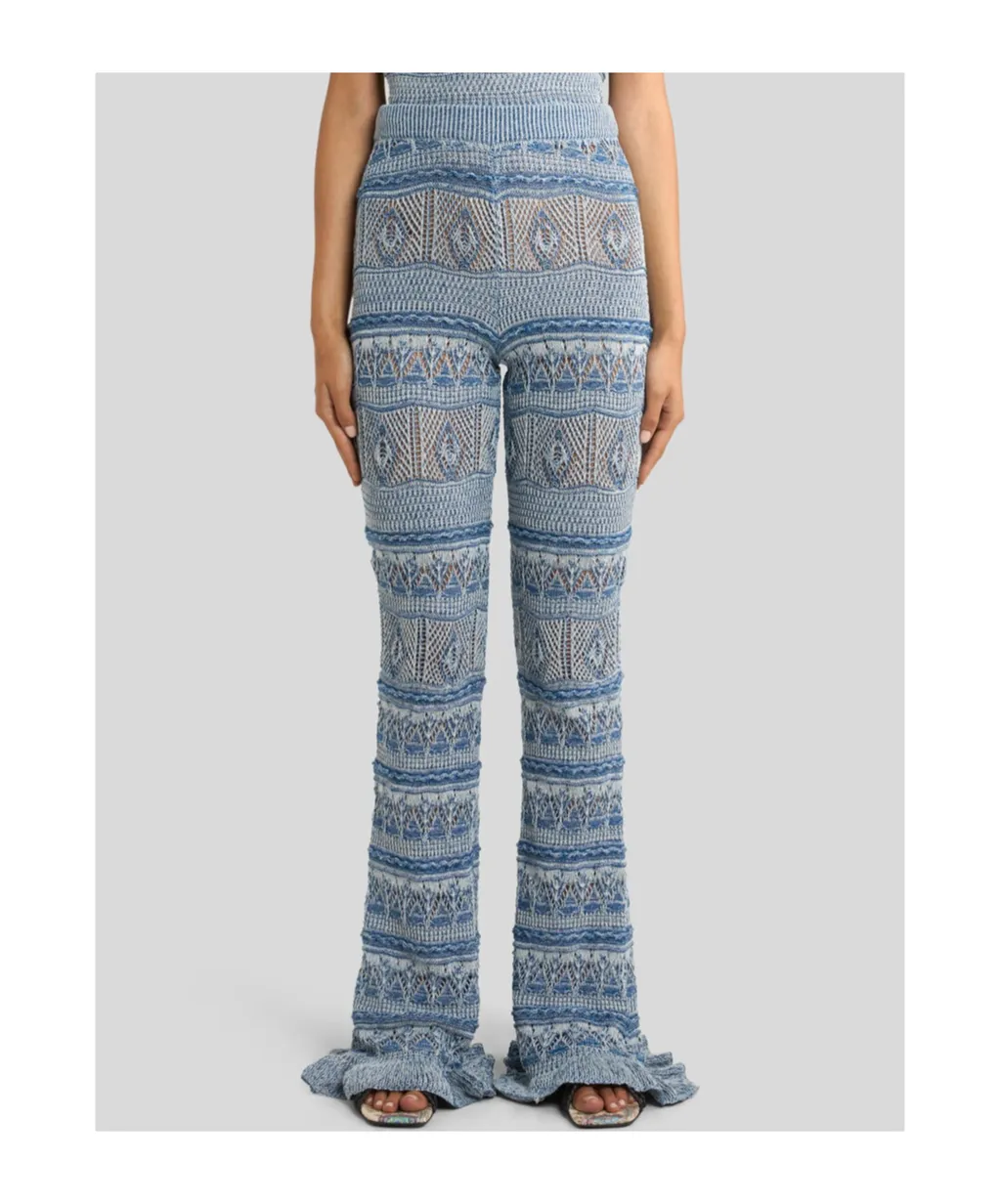 Etro Fit-And-Flare Crocheted Trousers