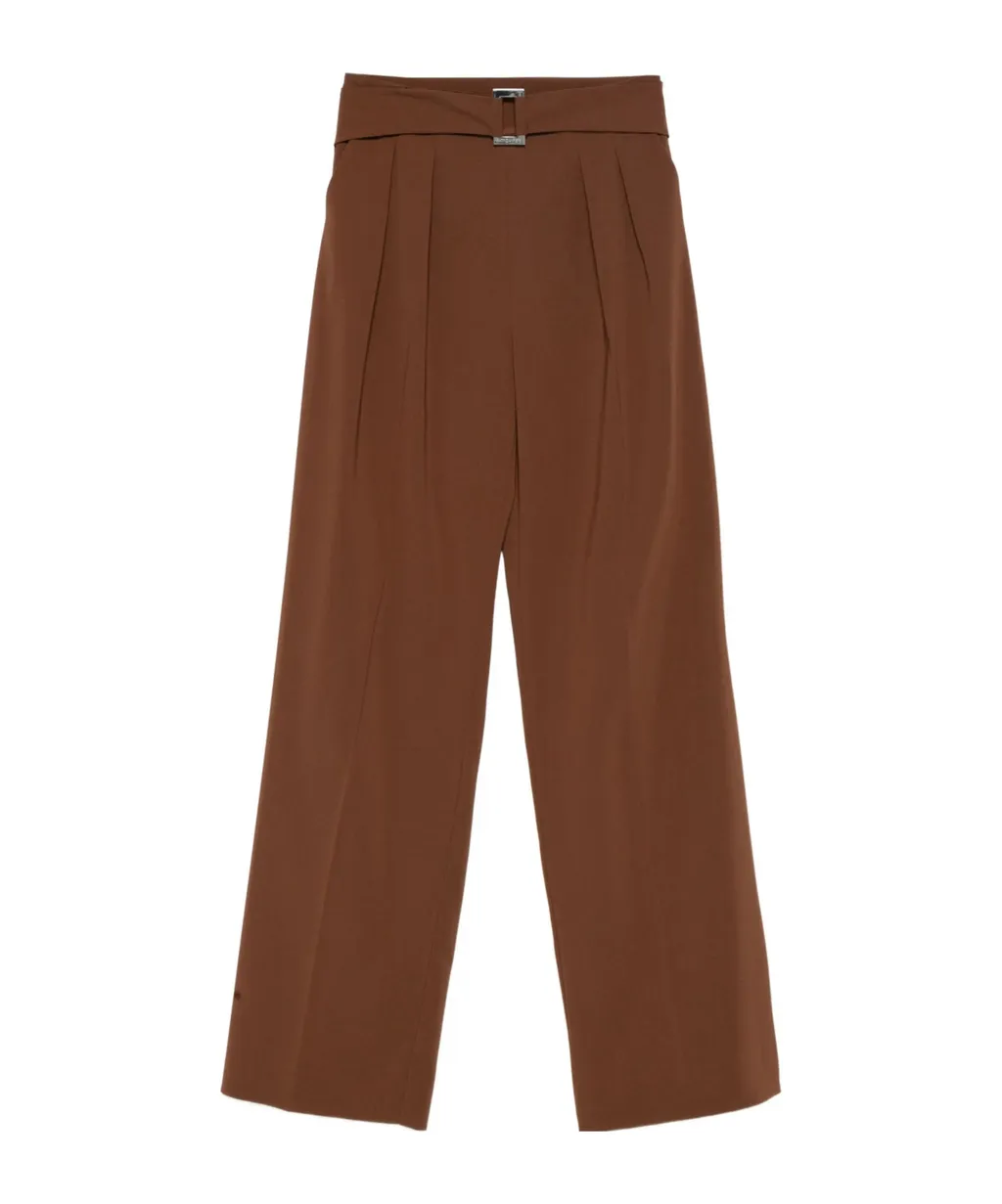 Buckle Pleated Trousers