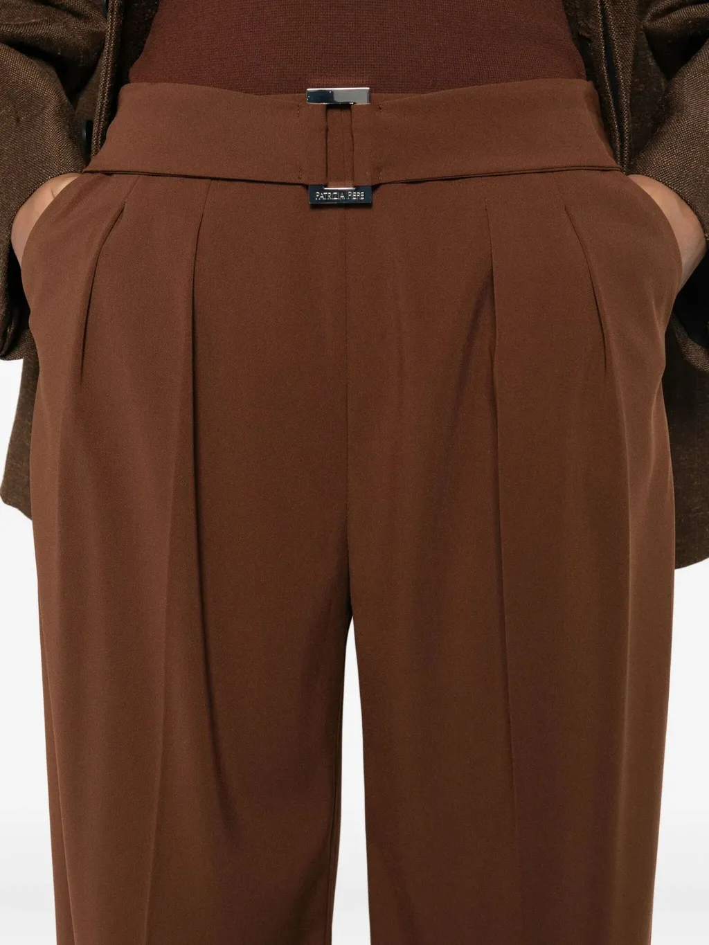 Buckle Pleated Trousers