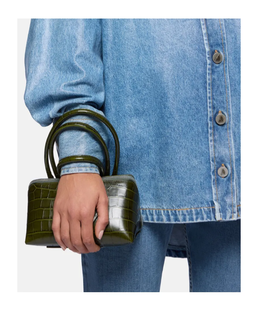 The Attico Friday Embossed Mini Handbag