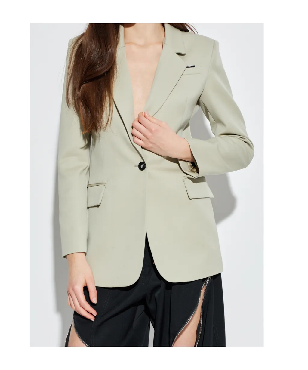 The Attico Single-Breasted Tailored Blazer