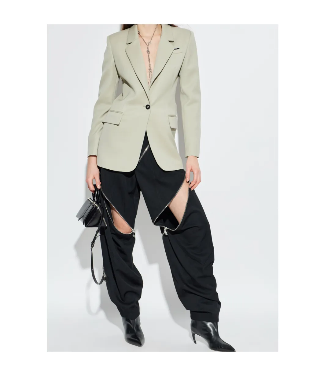The Attico Single-Breasted Tailored Blazer