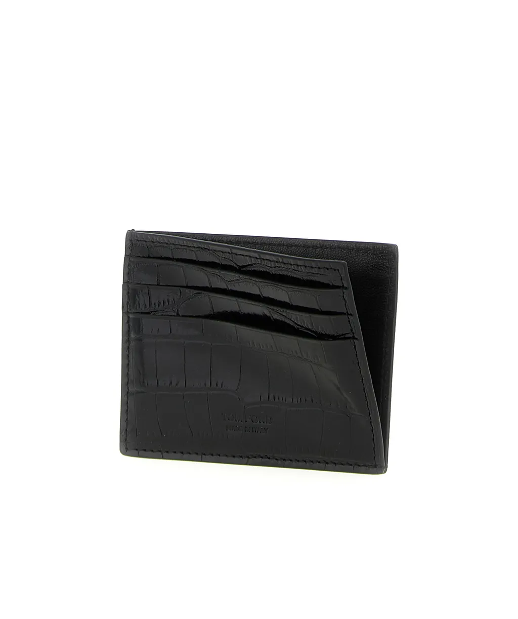 Tom Ford Logo Debossed Embossed Card Holder