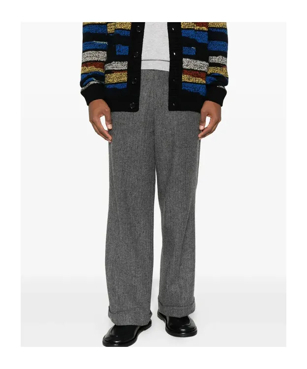 Casual Pants With Belt Loops