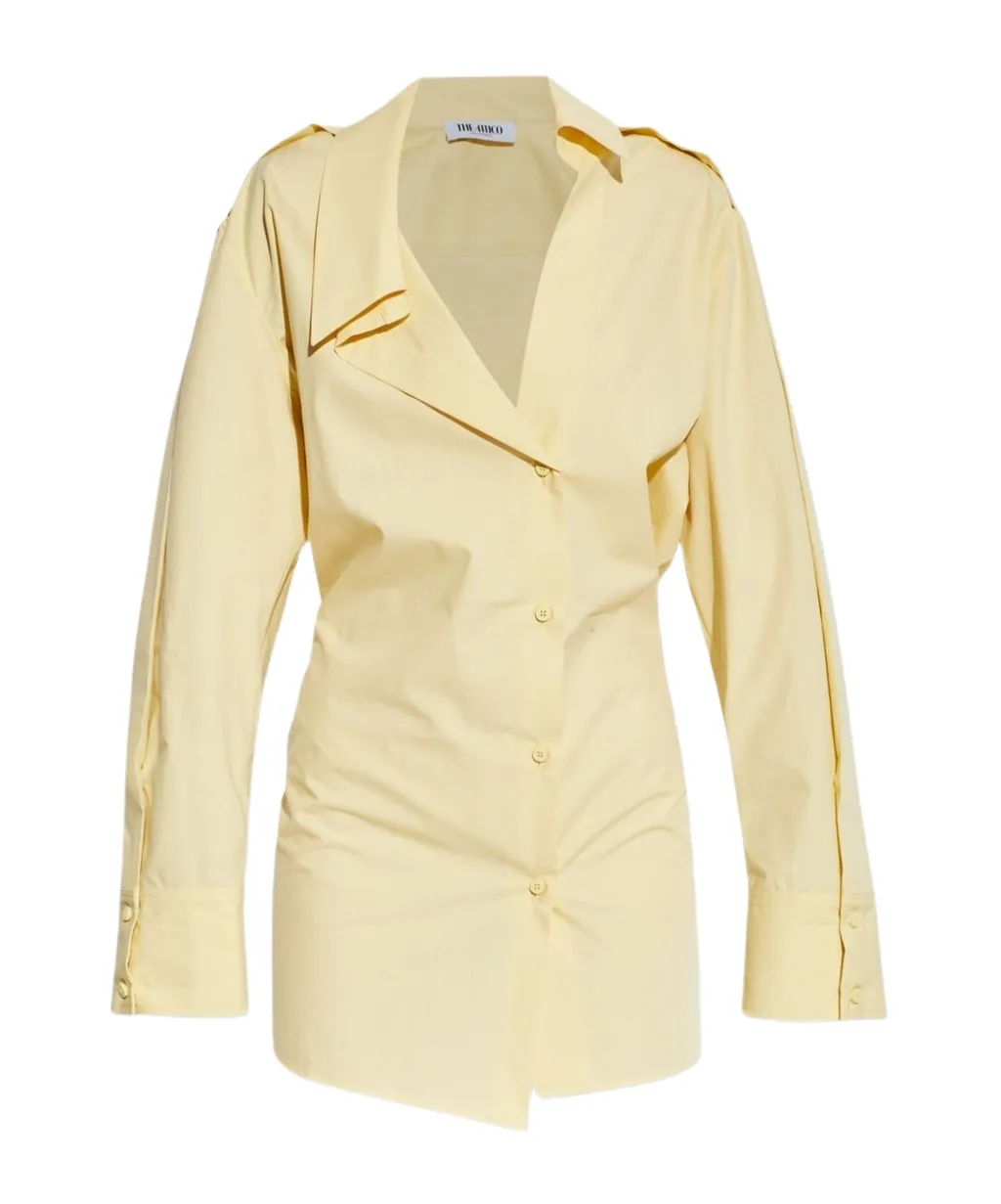 The Attico Asymmetric Mini Shirt Dress