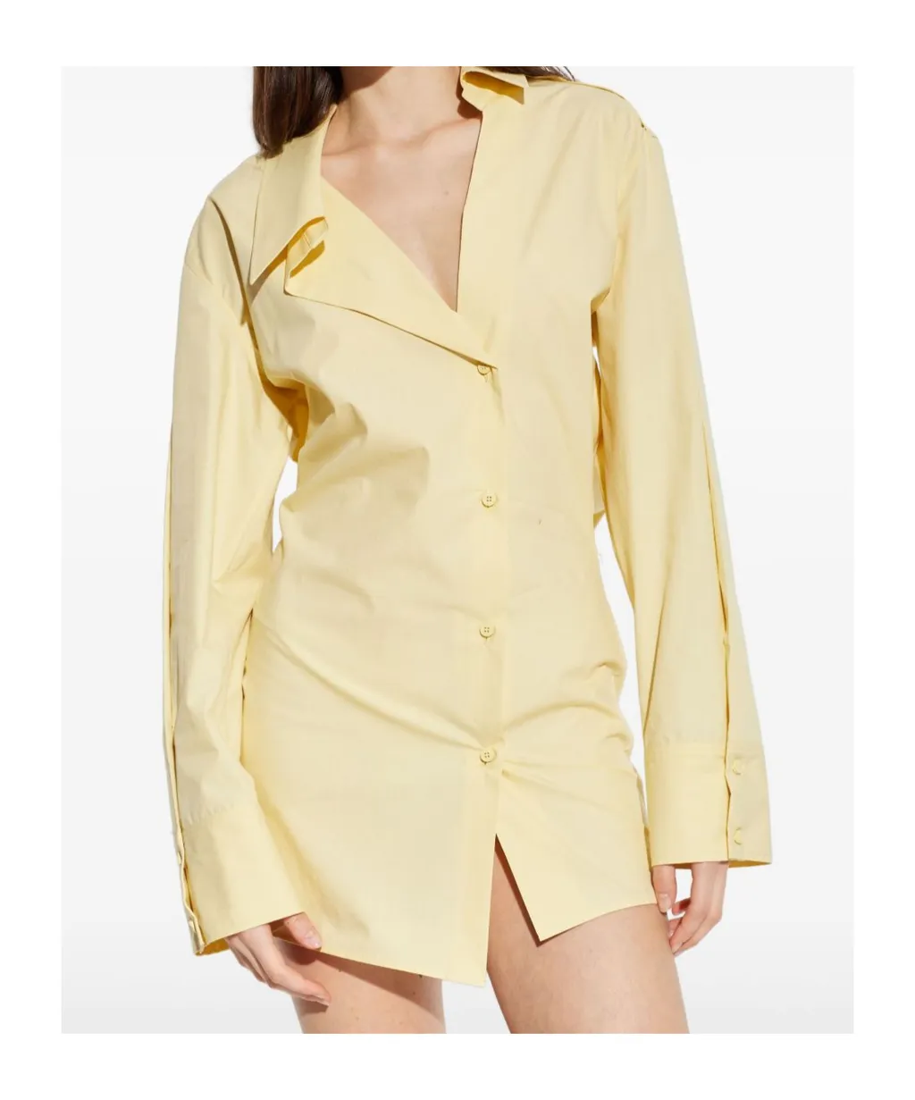 The Attico Asymmetric Mini Shirt Dress