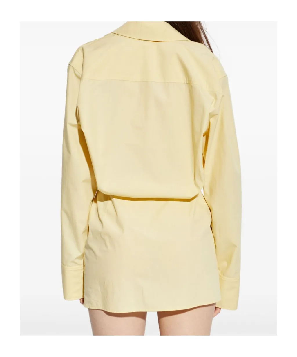 The Attico Asymmetric Mini Shirt Dress