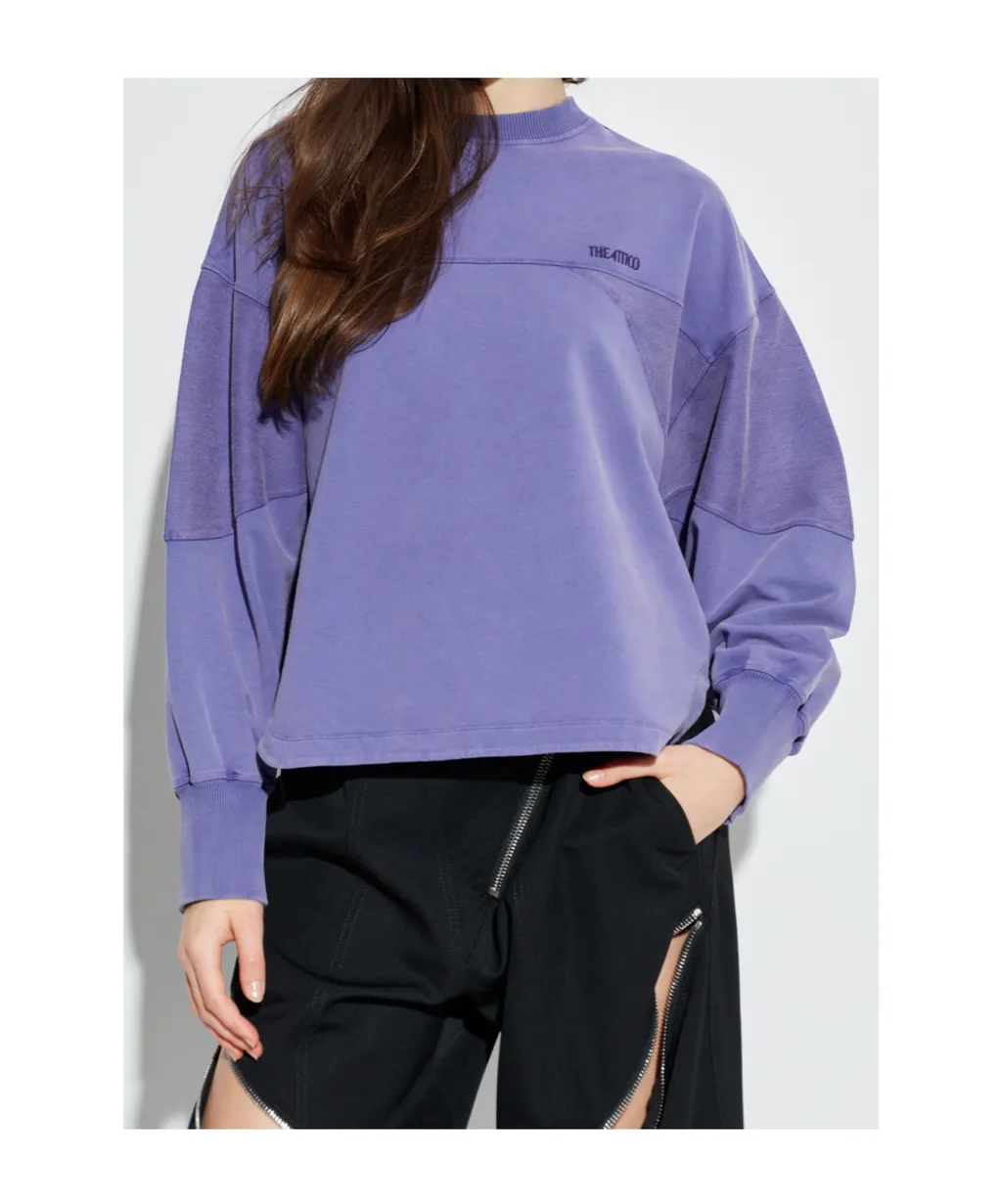 The Attico Logo Embroidered Crewneck Sweatshirt