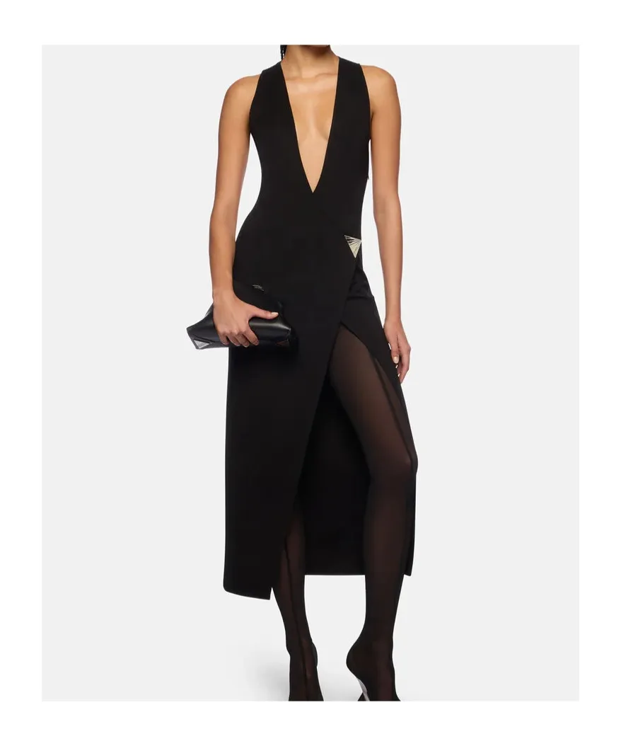 The Attico Logo Plaque Sleeveless Dress